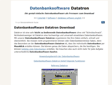 Tablet Screenshot of datatron.de